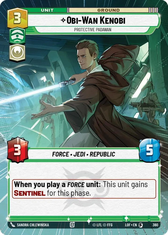 Obi-Wan Kenobi - Protective Padawan — Legends of the Force — Star Wars: Unlimited