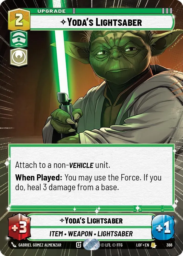 Yoda's Lightsaber — Legends of the Force — Star Wars: Unlimited