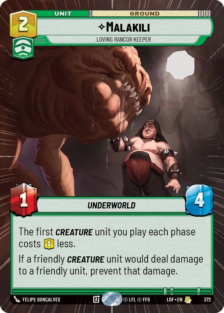 Malakili - Loving Rancor Keeper — Legends of the Force — Star Wars: Unlimited