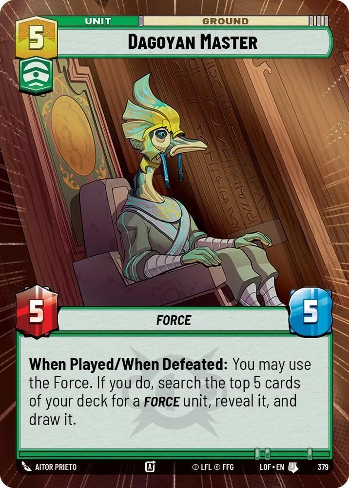 Maître Dagoyan — Legends of the Force — Star Wars: Unlimited