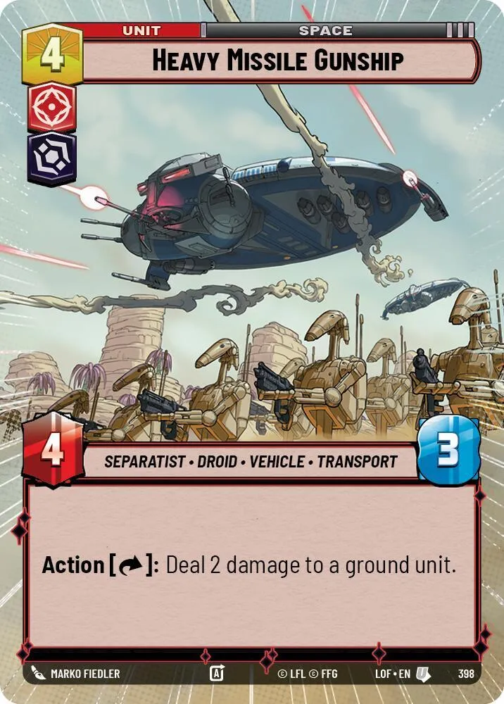 Heavy Missile Gunship — Legends of the Force — Star Wars: Unlimited