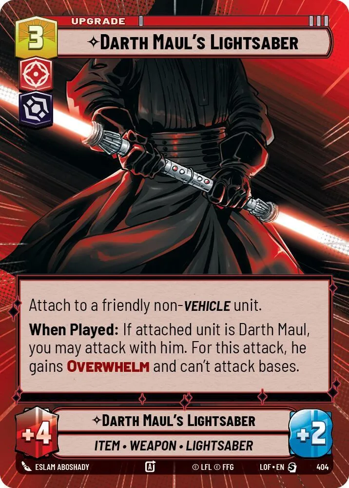 Darth Maul's Lightsaber — Legends of the Force — Star Wars: Unlimited