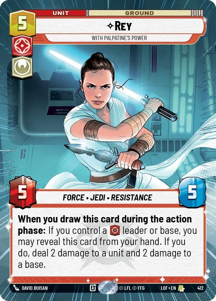 Rey - Avec Les Pouvoirs De Palpatine — Legends of the Force — Star Wars: Unlimited