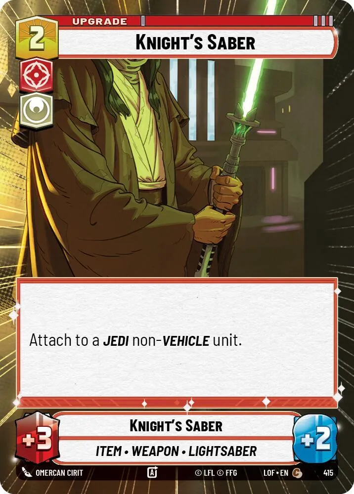 Sabre de Chevalier — Legends of the Force — Star Wars: Unlimited