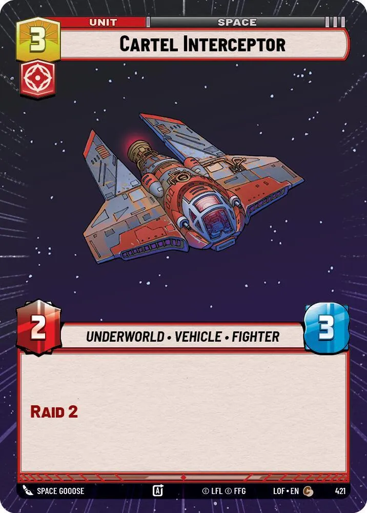 Cartel Interceptor — Legends of the Force — Star Wars: Unlimited