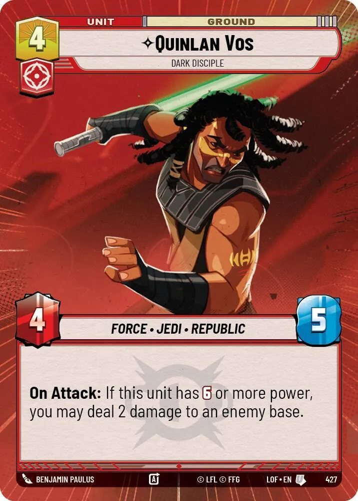 Quinlan Vos - Dark Disciple — Legends of the Force — Star Wars: Unlimited