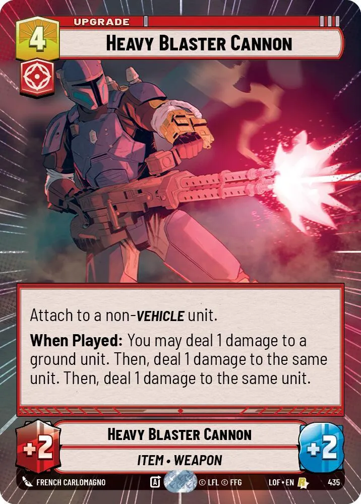 Heavy Blaster Cannon — Legends of the Force — Star Wars: Unlimited