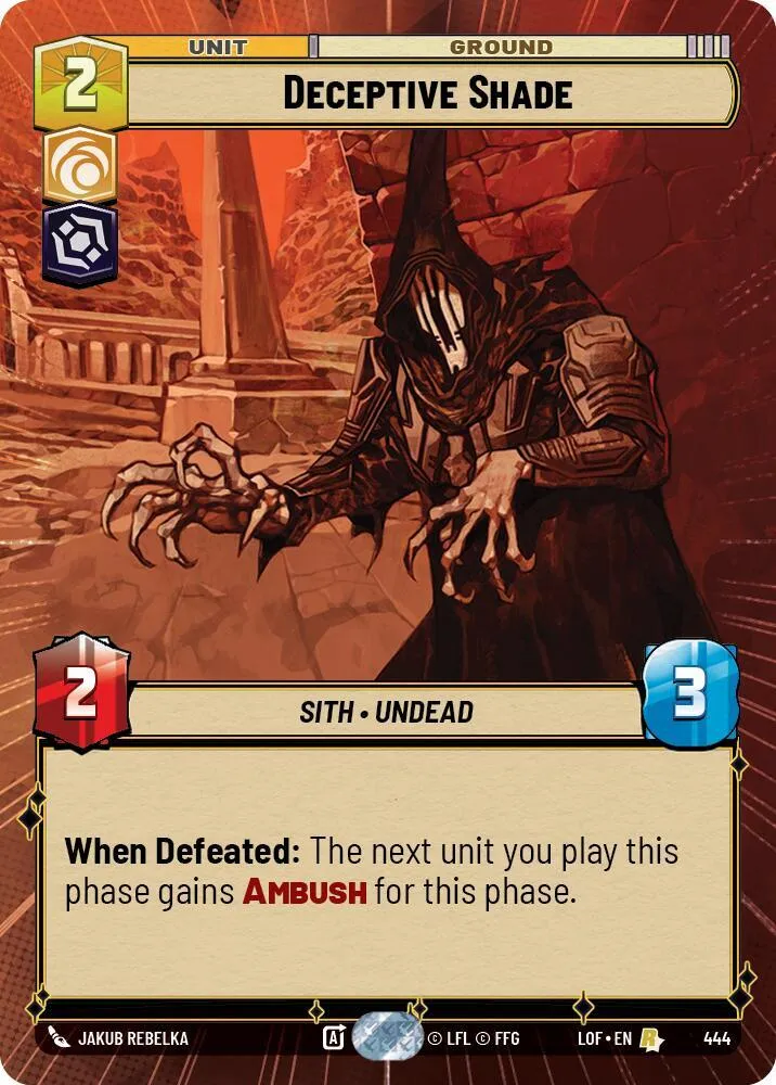 Deceptive Shade — Legends of the Force — Star Wars: Unlimited