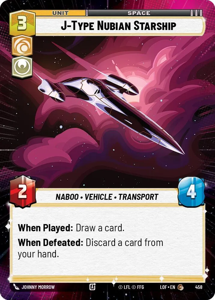 J-Type Nubian Starship — Legends of the Force — Star Wars: Unlimited