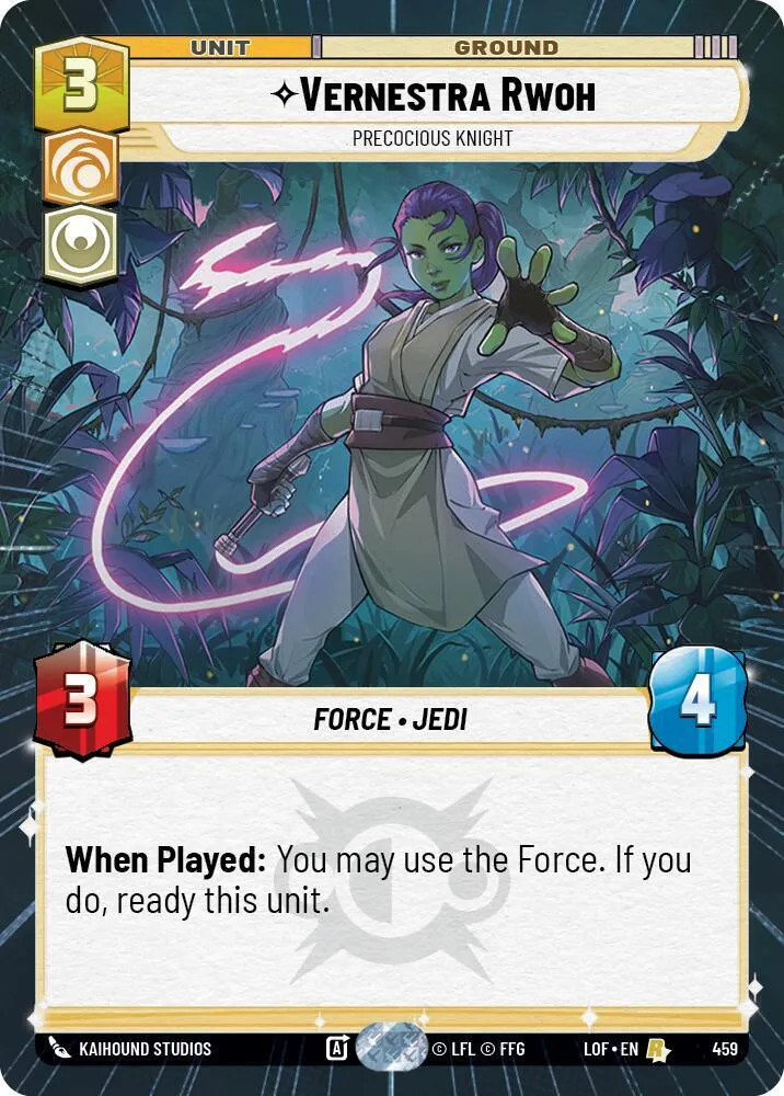 Vernestra Rwoh - Precocious Knight — Legends of the Force — Star Wars: Unlimited