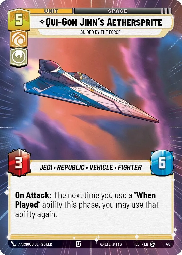 Aethersprite de Qui-Gon Jinn - Guidé Par La Force — Legends of the Force — Star Wars: Unlimited