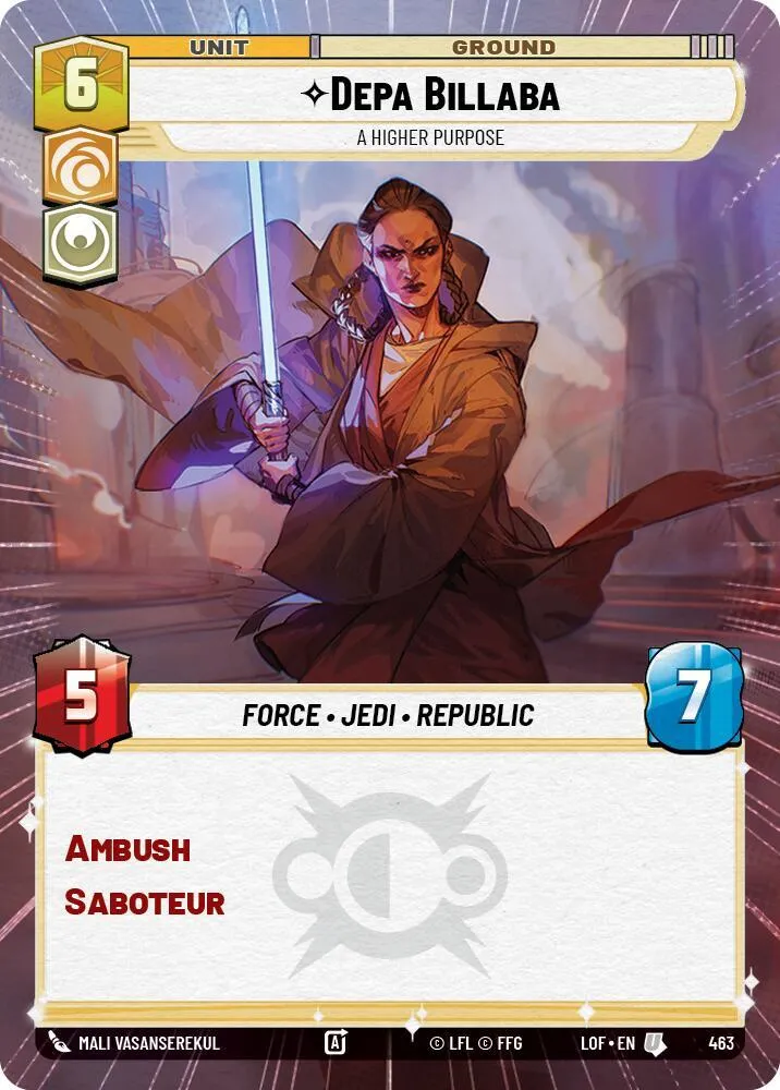 Depa Billaba - A Higher Purpose — Legends of the Force — Star Wars: Unlimited