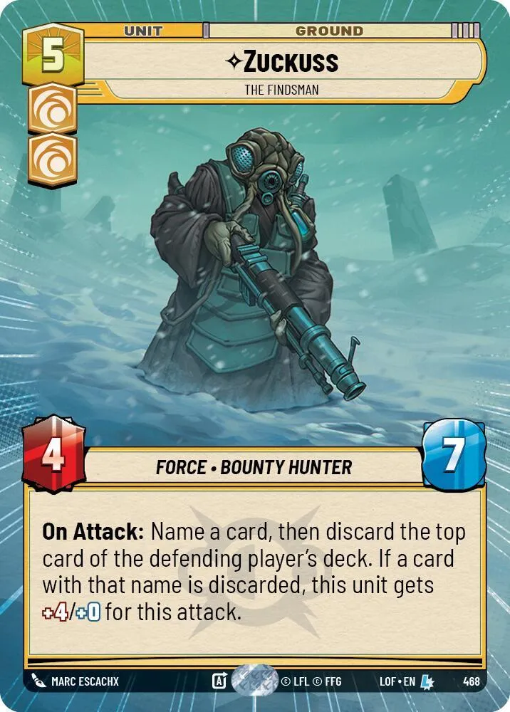 Zuckuss - Le Trouveur — Legends of the Force — Star Wars: Unlimited