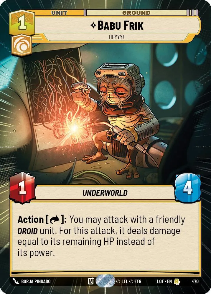 Babu Frik - Heyyy! from Legends of the Force - Star Wars: Unlimited