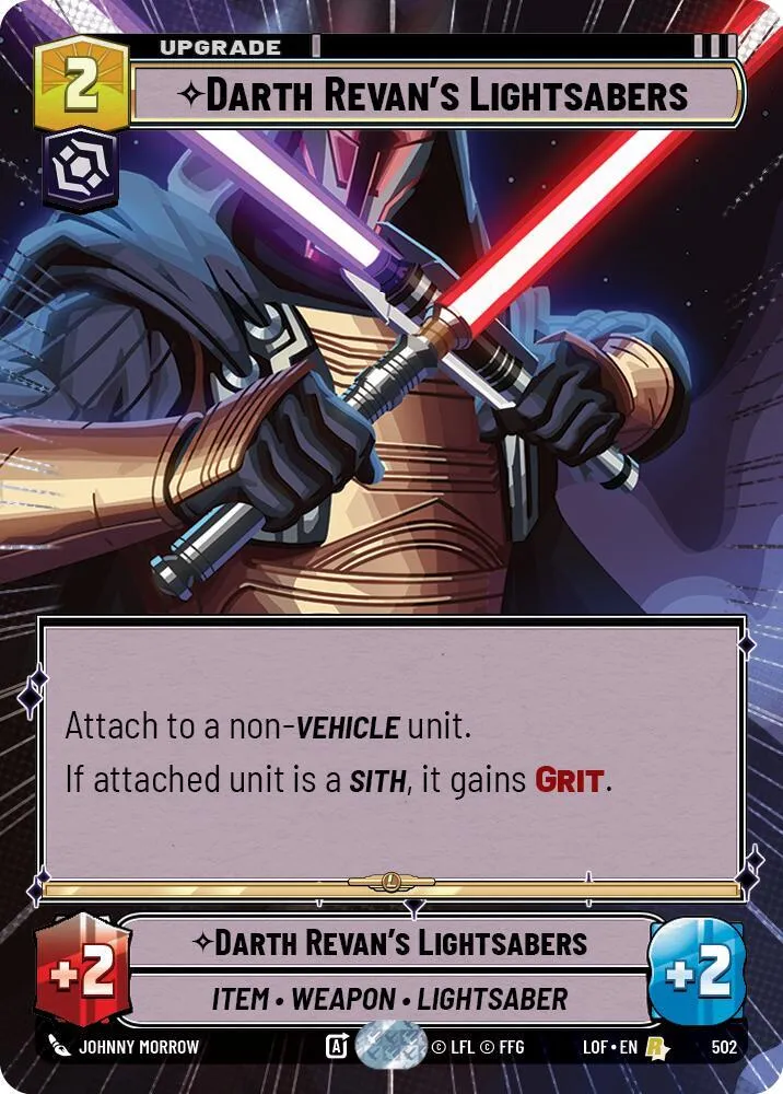 Darth Revan's Lightsabers — Legends of the Force — Star Wars: Unlimited