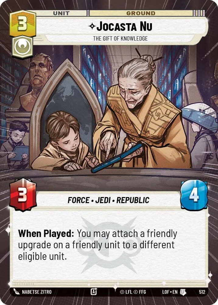 Jocasta Nu - Le Don De Connaissance — Legends of the Force — Star Wars: Unlimited