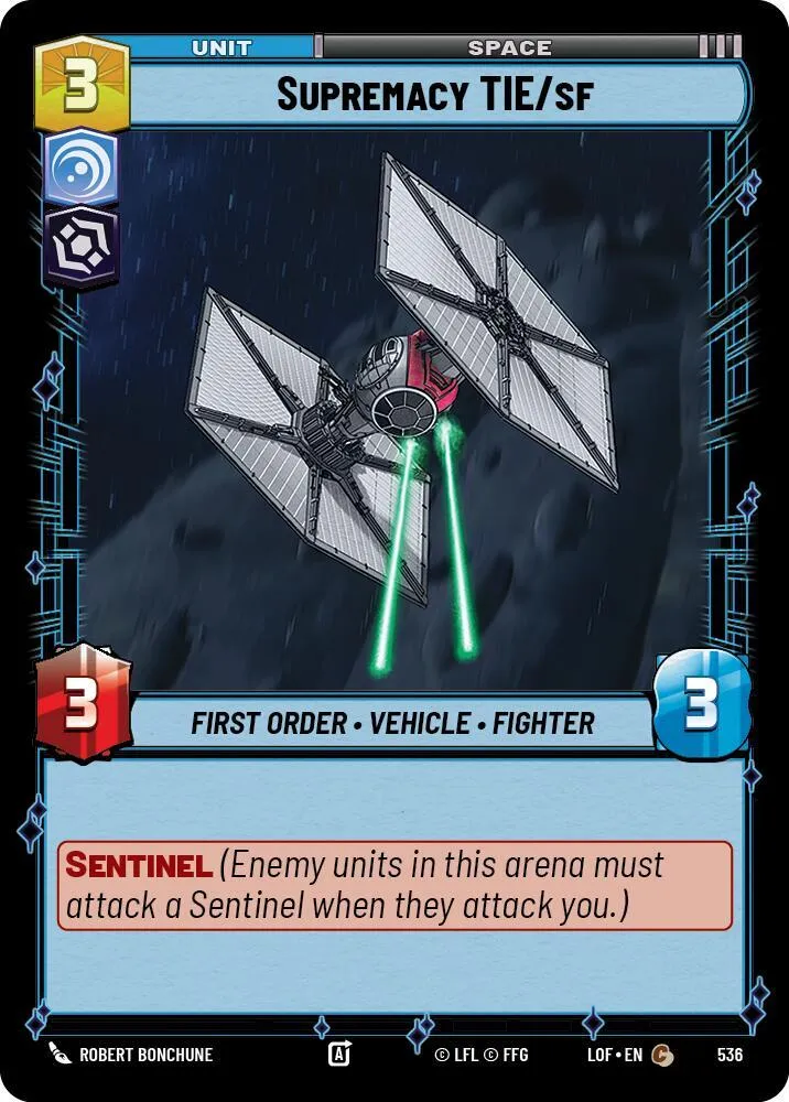 TIE/sf de Suprématie — Legends of the Force — Star Wars: Unlimited