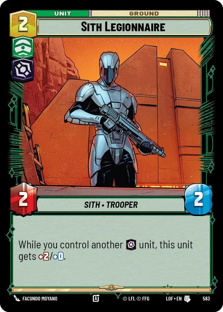 Sith Legionnaire — Legends of the Force — Star Wars: Unlimited