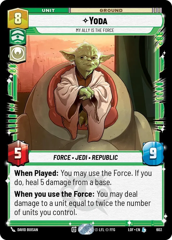 Yoda - Mon Alliée Est La Force — Legends of the Force — Star Wars: Unlimited