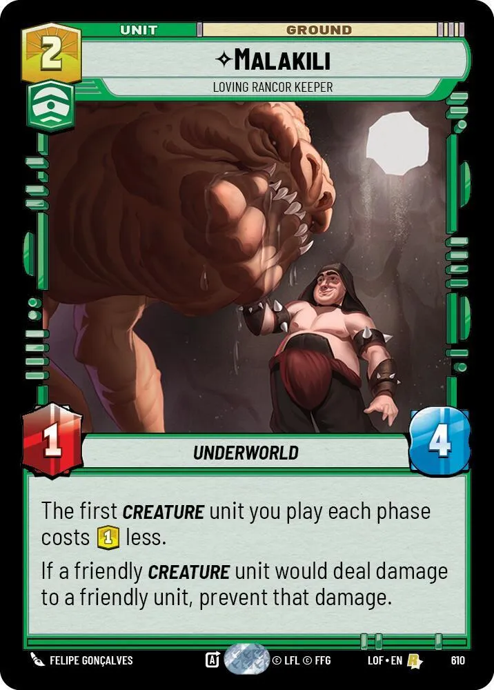 Malakili - Loving Rancor Keeper — Legends of the Force — Star Wars: Unlimited