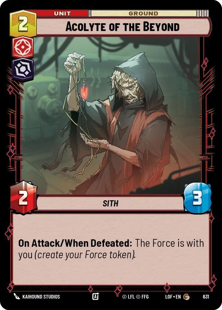 Acolyte de l'Au-Delà — Legends of the Force — Star Wars: Unlimited