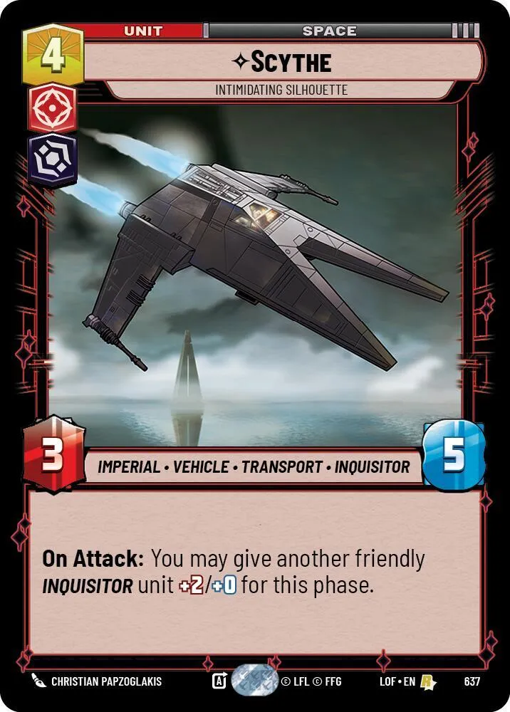 Scythe - Silhouette Effrayante — Legends of the Force — Star Wars: Unlimited
