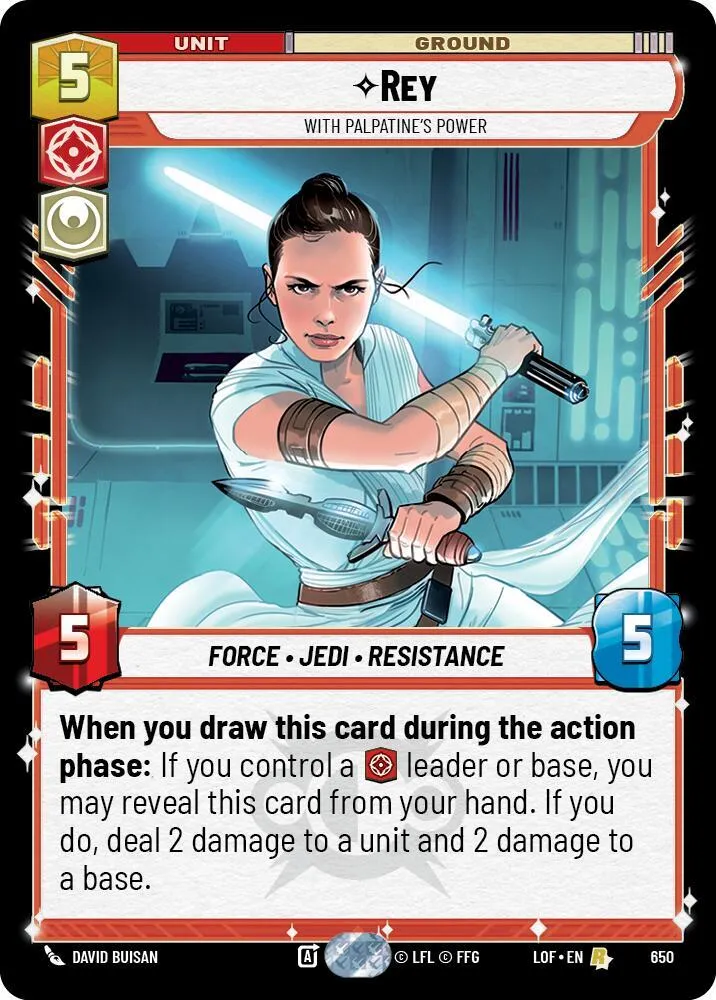 Rey - Avec Les Pouvoirs De Palpatine — Legends of the Force — Star Wars: Unlimited