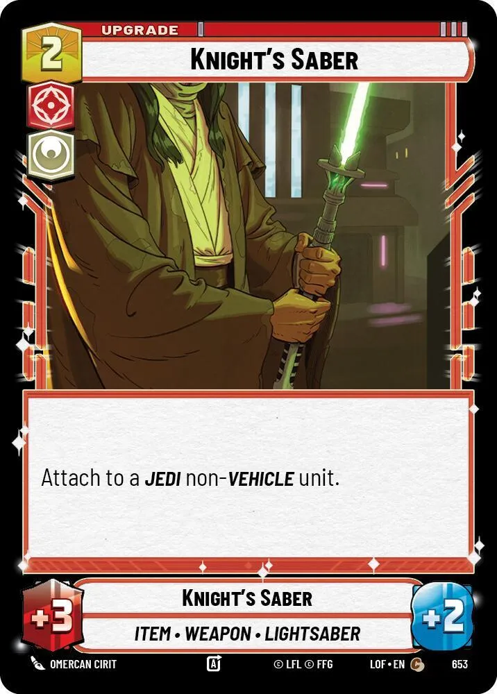 Sabre de Chevalier — Legends of the Force — Star Wars: Unlimited
