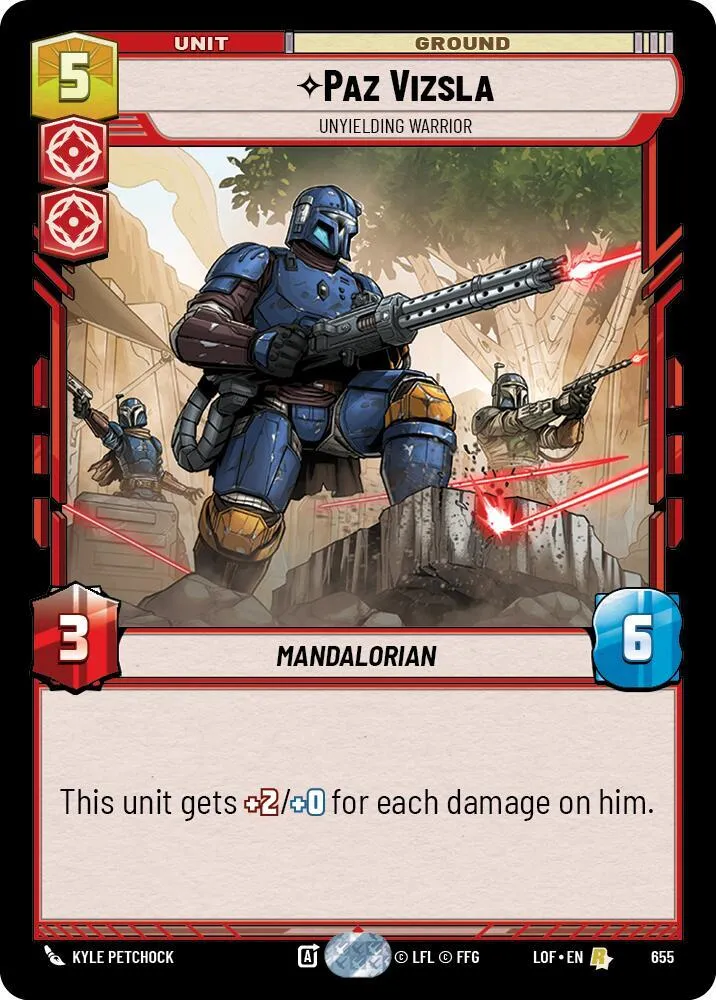 Paz Vizsla - Guerrier Inflexible — Legends of the Force — Star Wars: Unlimited