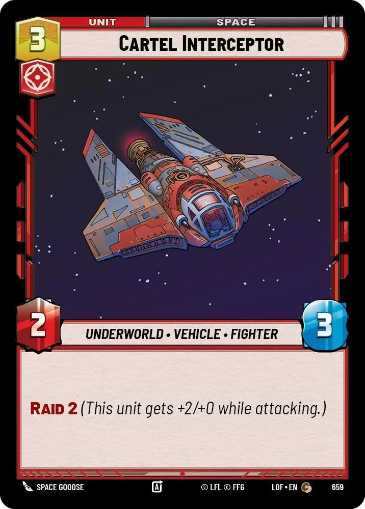 Cartel Interceptor from Legends of the Force - Star Wars: Unlimited
