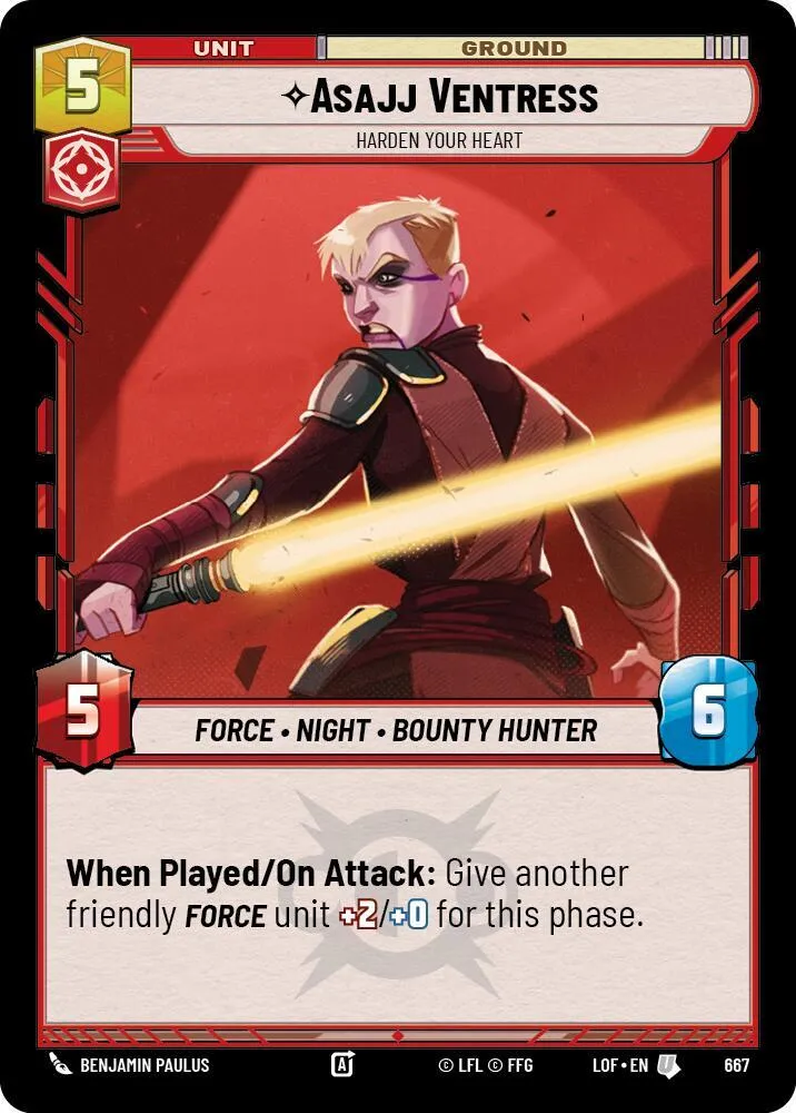 Asajj Ventress - Endurcit Votre Cœur — Legends of the Force — Star Wars: Unlimited