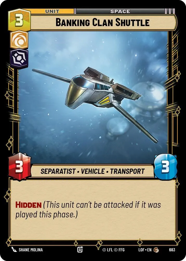 Navette du Clan Bancaire — Legends of the Force — Star Wars: Unlimited