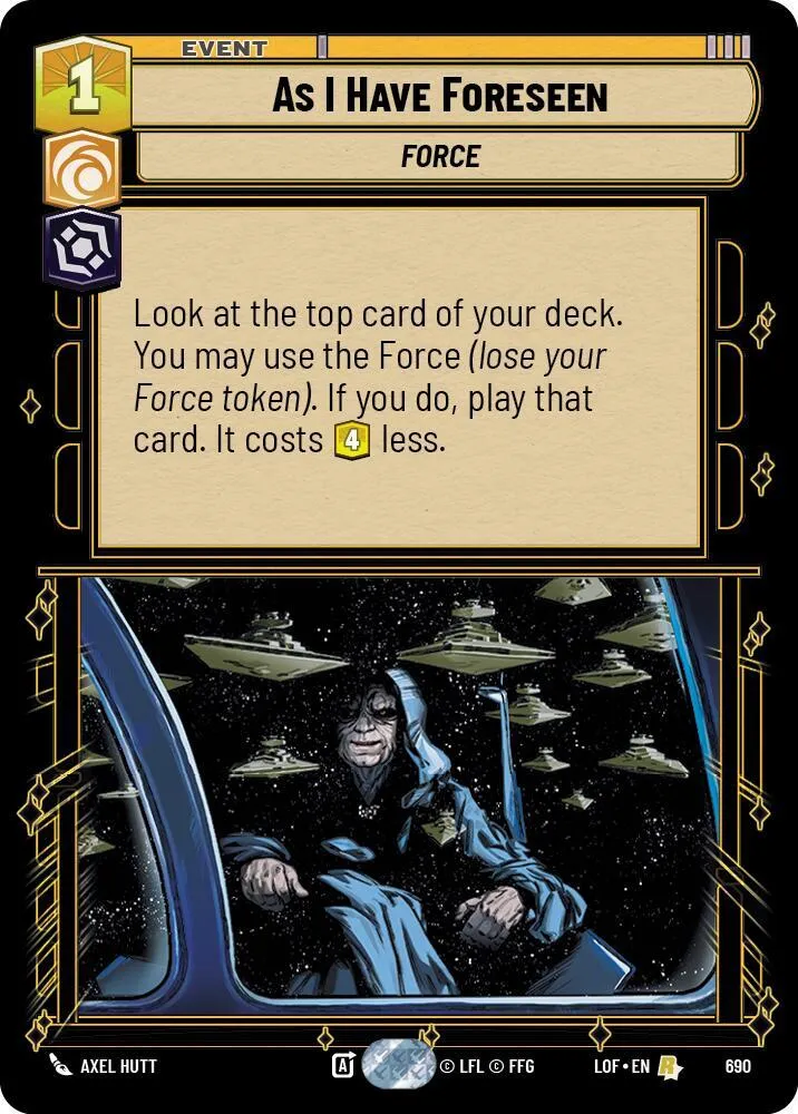 Comme Je l'Avais Prévu — Legends of the Force — Star Wars: Unlimited