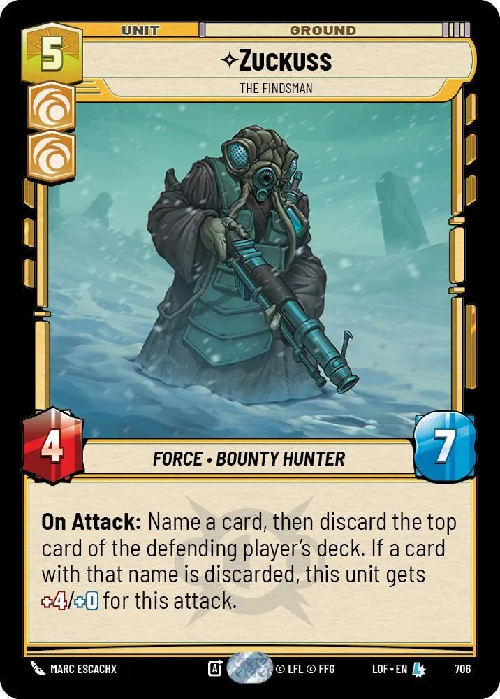 Zuckuss - The Findsman — Legends of the Force — Star Wars: Unlimited