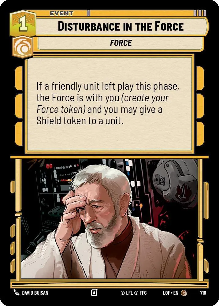 Perturbation de la Force — Legends of the Force — Star Wars: Unlimited