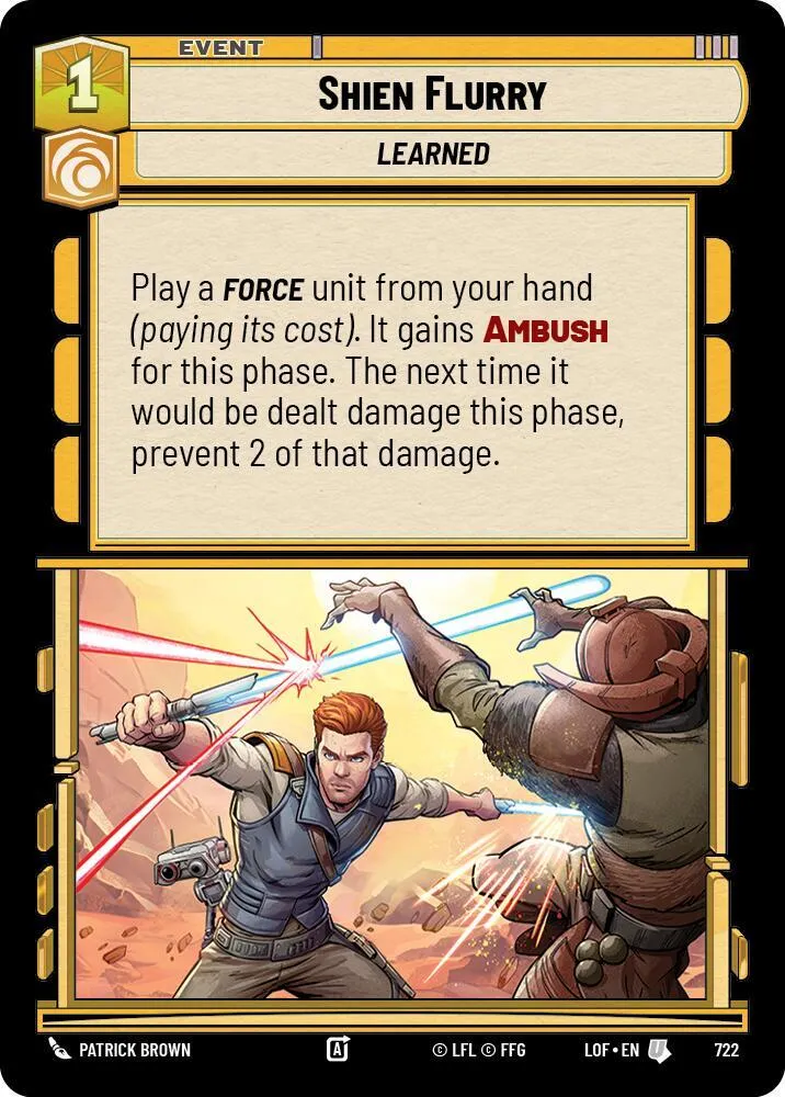 Enchaînement Shien — Legends of the Force — Star Wars: Unlimited