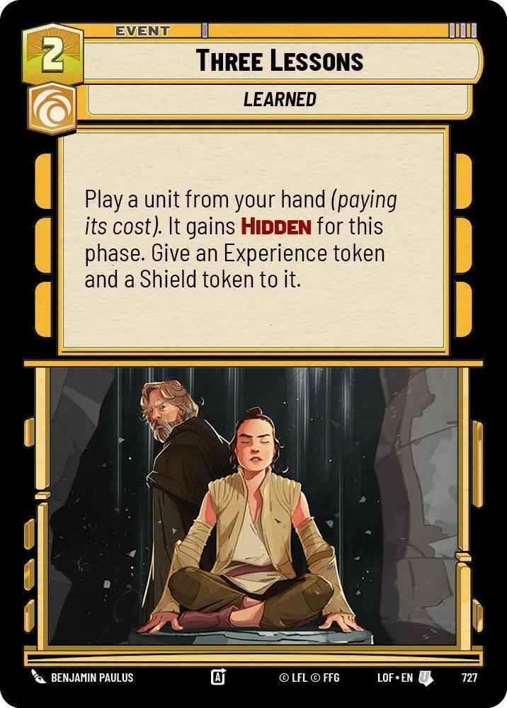 Trois Leçons — Legends of the Force — Star Wars: Unlimited