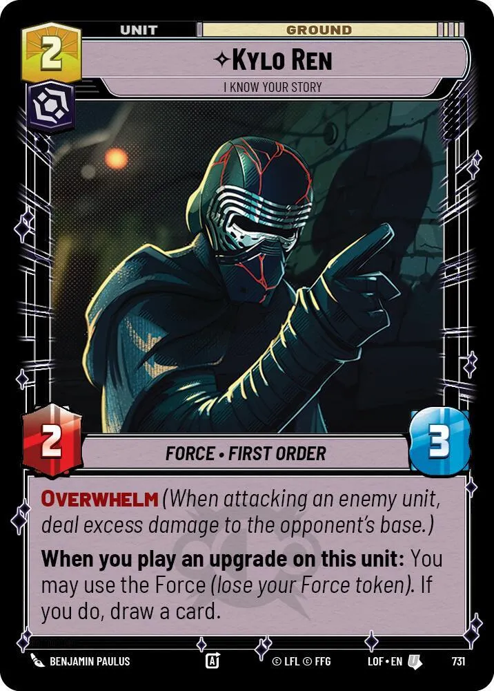 Kylo Ren - I Know Your Story — Legends of the Force — Star Wars: Unlimited
