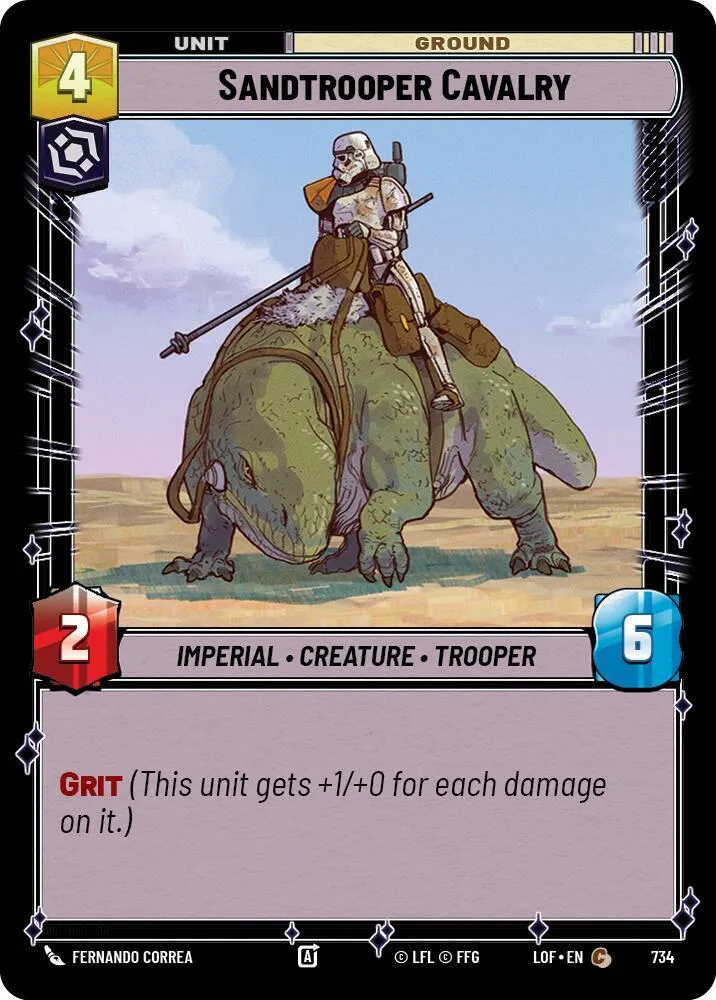 Cavalier Sandtrooper — Legends of the Force — Star Wars: Unlimited
