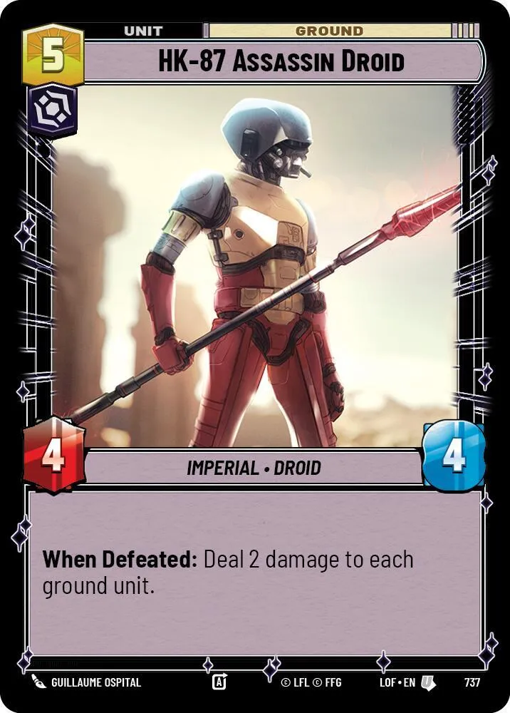 HK-87 Assassin Droid — Legends of the Force — Star Wars: Unlimited