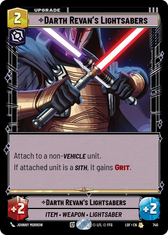 Darth Revan's Lightsabers — Legends of the Force — Star Wars: Unlimited