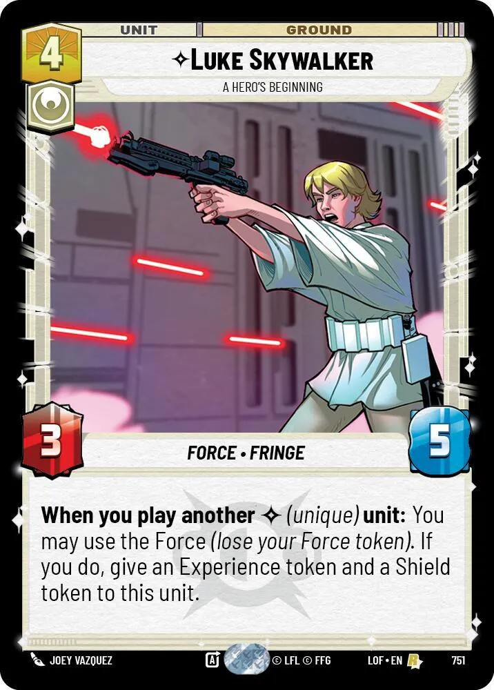 Luke Skywalker - A Hero's Beginning — Legends of the Force — Star Wars: Unlimited