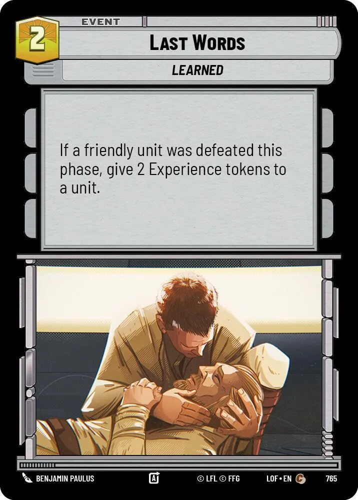 Derniers Mots — Legends of the Force — Star Wars: Unlimited
