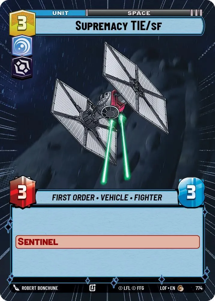 Supremacy TIE/sf — Legends of the Force — Star Wars: Unlimited