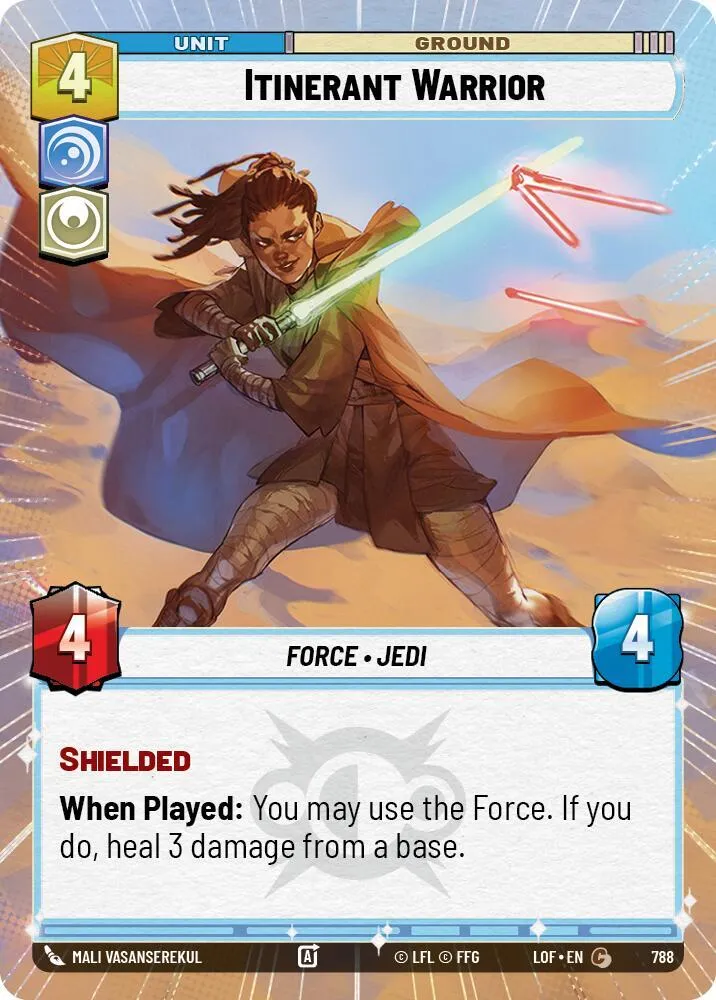 Itinerant Warrior — Legends of the Force — Star Wars: Unlimited