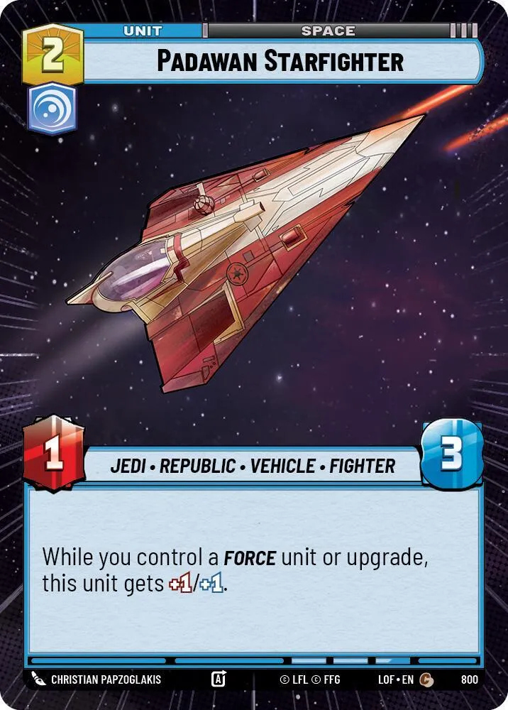 Padawan Starfighter — Legends of the Force — Star Wars: Unlimited
