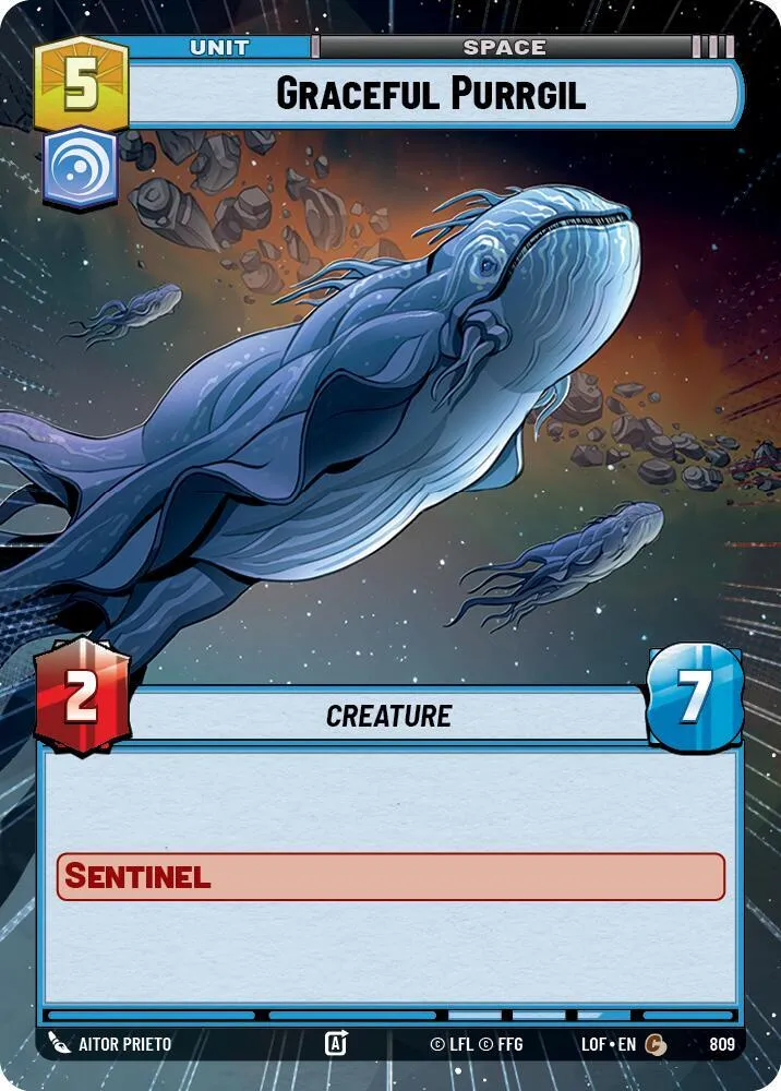 Graceful Purrgil — Legends of the Force — Star Wars: Unlimited
