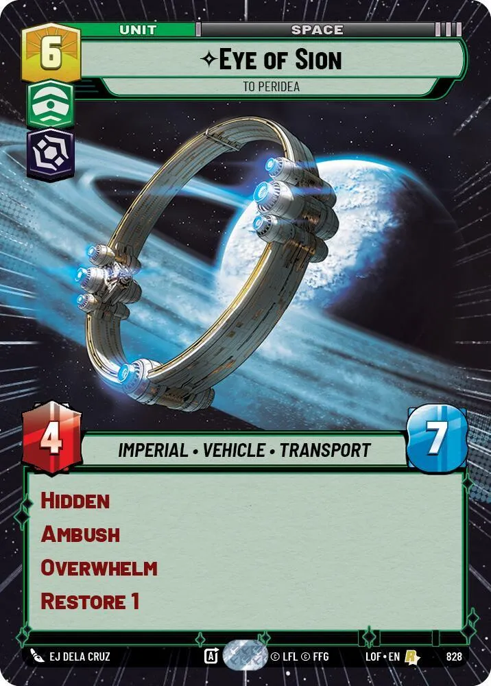 Œil de Sion - Vers Peridea — Legends of the Force — Star Wars: Unlimited