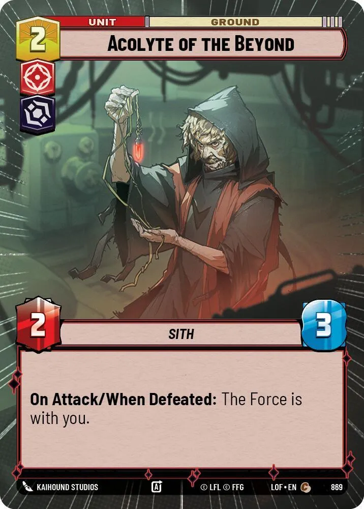 Acolyte of the Beyond — Legends of the Force — Star Wars: Unlimited