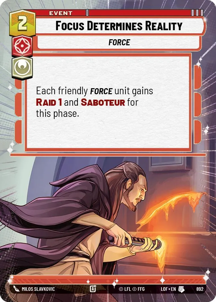 L'Attention Détermine la Réalité — Legends of the Force — Star Wars: Unlimited